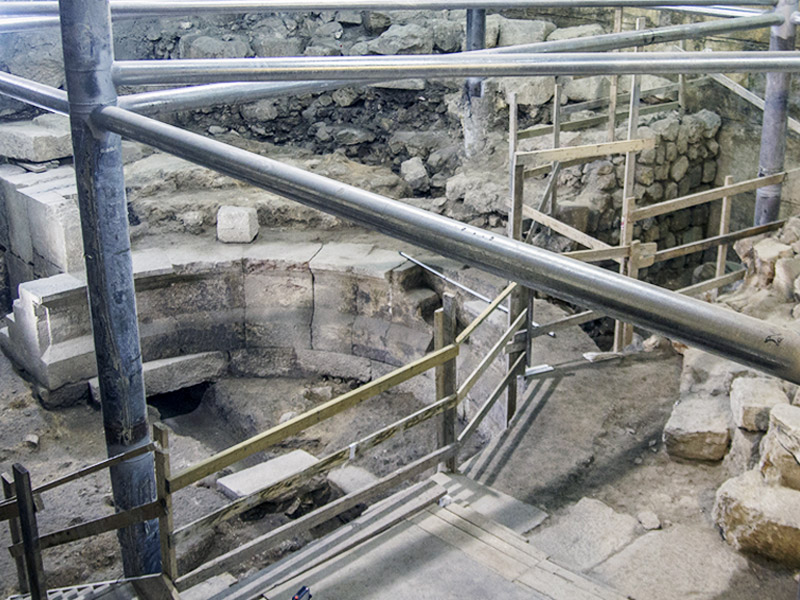 General view of the Wilson’s Arch excavation